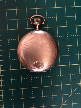 Vintage Illinois Watch Case Co Pocket Watch Spares Or Repairs