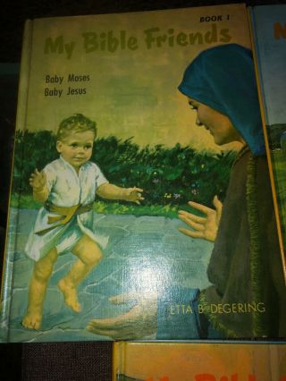 Vintage My Bible Friends Hardcover By Etta Degering 1st Ed –1960s Vol 1 - 7 B001 2