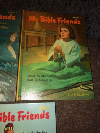 Vintage My Bible Friends Hardcover By Etta Degering 1st Ed –1960s Vol 1 - 7 B001 5