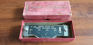 Inertia Switch Ltd Brake Efficiency Tester Vintage Garage Tool