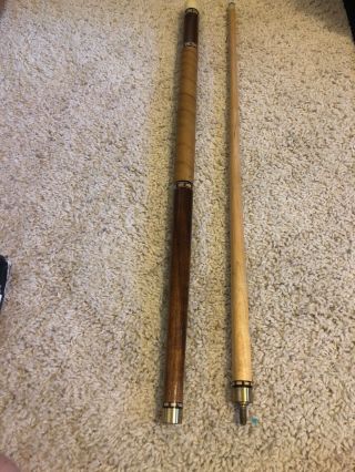 Vintage Pool Cue with Willie Mosconi Soft Case 3