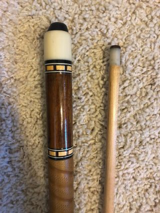 Vintage Pool Cue with Willie Mosconi Soft Case 6