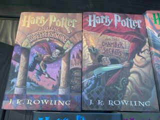 Complete Set of 7 HARRY POTTER First Edition Hardcover Books J.  K.  Rowling 2