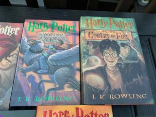 Complete Set of 7 HARRY POTTER First Edition Hardcover Books J.  K.  Rowling 3