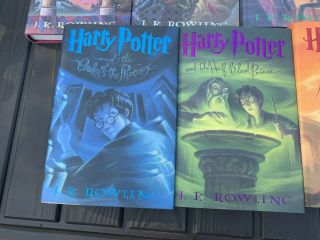 Complete Set of 7 HARRY POTTER First Edition Hardcover Books J.  K.  Rowling 4