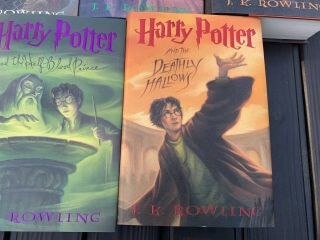 Complete Set of 7 HARRY POTTER First Edition Hardcover Books J.  K.  Rowling 5