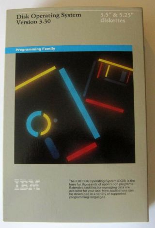 1987 Ibm Dos 3.  30 Disk Operating System 3.  5 " & 5.  25 " Diskettes & Manuals