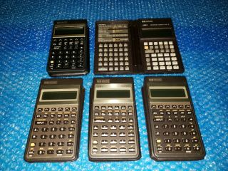 5 Vintage Hp 17bii 17b Ii Business 19bii 19b Ii Business Consultant Calculators