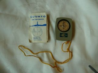 Great Suunto Kb - 20/360r Sighting Compass - Finland - Vintage,  Leather Silva Case