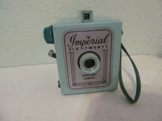 Vintage Imperial Six - Twenty Snapshot Camera Sea Foam Green Made In U.  S.  A