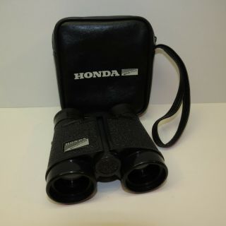 Vintage Honda Promotional Motorcycle Binoculars & Case - Collectible Dealer Item