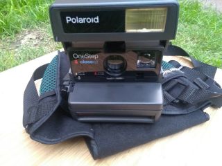 Polaroid One Step Close Up 600 Film Instant Camera With Bag - Vintage -