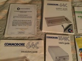Commodore 64C Computer INTRODUCTORY & SYSTEMS GUIDE 1541 - II DISK DRIVE (7 books) 2
