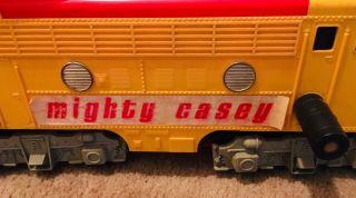 VINTAGE 1970 Remco Mighty Casey Ride on Train Engine 2