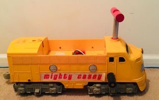 VINTAGE 1970 Remco Mighty Casey Ride on Train Engine 4