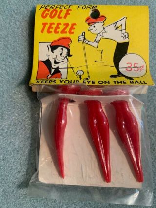 VINTAGE GOLF BALL GAGS/RACK ITEMS - Fun Incorporated - Crazy Ball & Golf Teeze 3