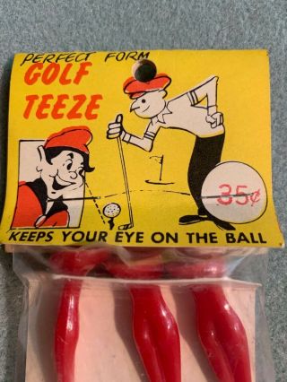 VINTAGE GOLF BALL GAGS/RACK ITEMS - Fun Incorporated - Crazy Ball & Golf Teeze 5