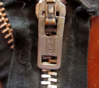 True Vtg 24 " Military Simco Aluminum Heavy Jacket Army Zipper Usa Black Tape