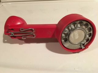 Vintage Test Set Lineman Handset Phone Red