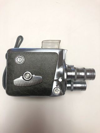 Vintage Keystone K38 Olympic 8mm Movie Camera W/3 Lenses Film Inside