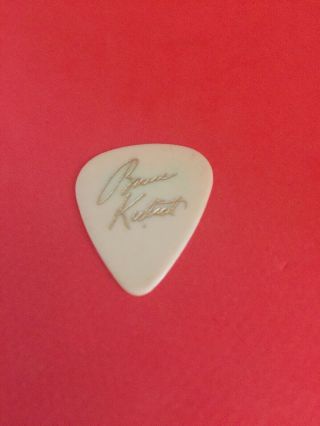 KISS Bruce Kulick Signature White Gold Guitar Pick - Vintage Hot In The Shade? 2