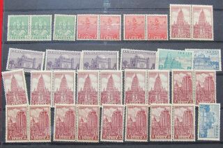 572 - 19 India Monuments Vintage 33 Mnh Stamps