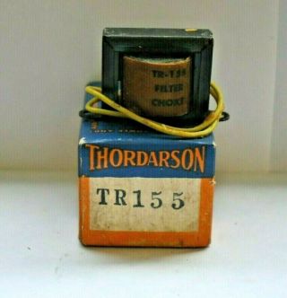 Vintage Thordarson Tr - 155 Filter Choke " 8 Millihenrys 1900 Madc 0.  5 Ohms) Radio,