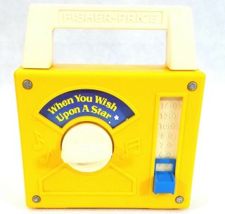 Vintage Fisher Price Music Box When You Wish Upon A Star 793 Made In Usa
