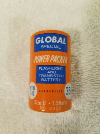 Vintage D Cell Battery - Global Special