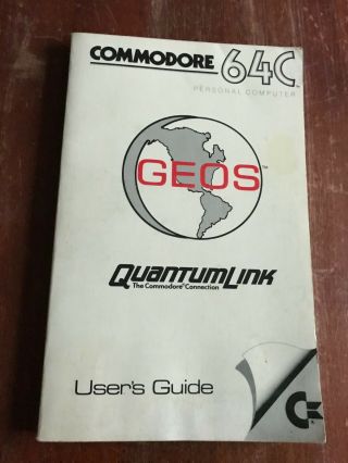 Vintage Commodore 64c Pc,  Personal Computer Geos User 
