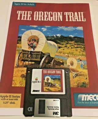 The Oregon Trail Apple Iigs Ii Ii,  Iie Iic Game - 3.  5” High Density Floppy