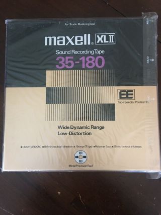 Maxell Xlii 35 - 180 10 Inch Reel To Reel Tape