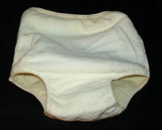 Vintage Baby Pants Vinyl Plastic Diaper Cover Terrycloth Interior 18 