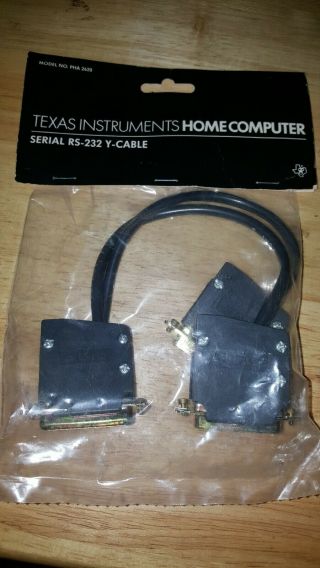Ti - 99/4a Ti99/4 Serial Rs - 232 Y - Cable T.  I.  Home Computer Pha2620