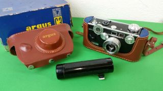 Vintage Argus C3 35mm Camera Rangefinder " The Brick "