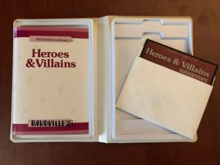 Take 1 Heroes & Villains Animation Library,  Apple II 2 software CIB,  Baudville 2