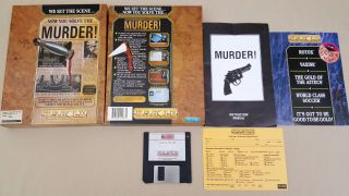 Murder ©1991 U.  S.  Gold Accolade Game For Commodore Amiga 500 600 1000 1200 2000