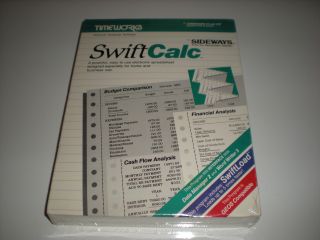 Timeworks Swiftcalc Spreadsheet Program For Commodore 64.
