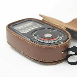 Vintage Weston Master II Universal Exposure Meter w/ Leather Case 116 2