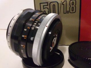 Canon FD 50mm f1.  8 Lens 50/1.  8 Normal Lens Vintage 3