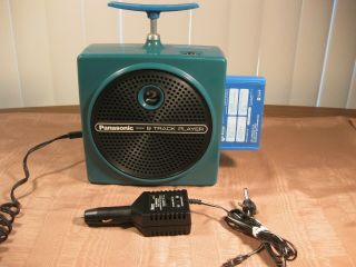 Panasonic Portable 8 Track Player Rq - 830s Dynamite Tnt " Blue " Ready For Use