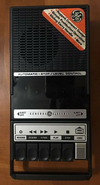 Vintage Ge General Electric 3 - 5005c Cassette Tape Player Recorder