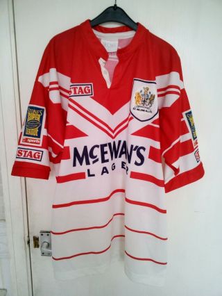 St Helens Rl - Vintage Shirt / Jersey,  (home,  1996) - Large (47 " / 120 Cms).  Vgc
