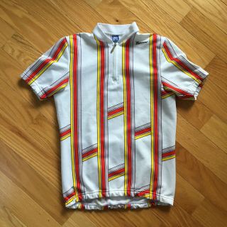 Vtg 80s 90s Santini Italian Cycling Jersey Shirt Medium Made In Italy