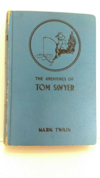 Vintage 1922 The Adventures Of Tom Sawyer/mark Twain Hardcover Book Blue Cover