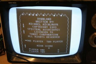 TRS - 80 Downland Game cartridge - Tandy Coco color 26 - 3046 3