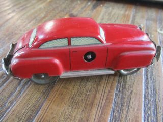 Vintage U.  S.  Zone Germany Distler Bumper Litho Tin Toy Wind Up Sedan Car C 1950