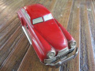 Vintage U.  S.  Zone Germany Distler Bumper Litho Tin Toy Wind Up Sedan Car c 1950 2