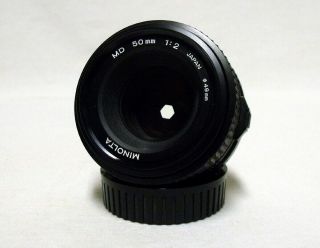 Oem Minolta Md F/2 50mm Prime Lens Slr Film Camera Dslr W/inner Cap 1678762