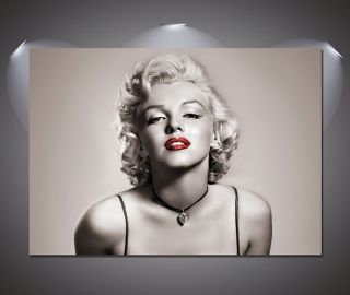 Marilyn Monroe Red Lips Vintage Movie Poster - A1,  A2,  A3,  A4 Sizes